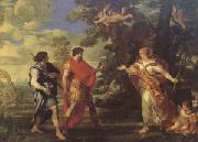 Pietro da Cortona Venus as a Huntress Appears to Aeneas (mk05) china oil painting artist